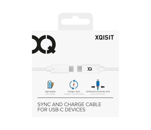 Xqisit KABEL USB -C- USB-C XQISIT 1M biały # - 1439555 - zdjęcie 2